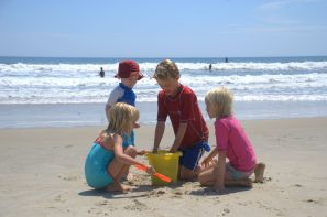 family beach health