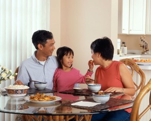 family eat together health